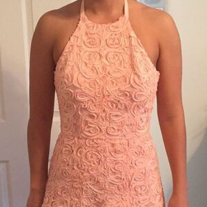 BCBG Maxazria pink floral dress